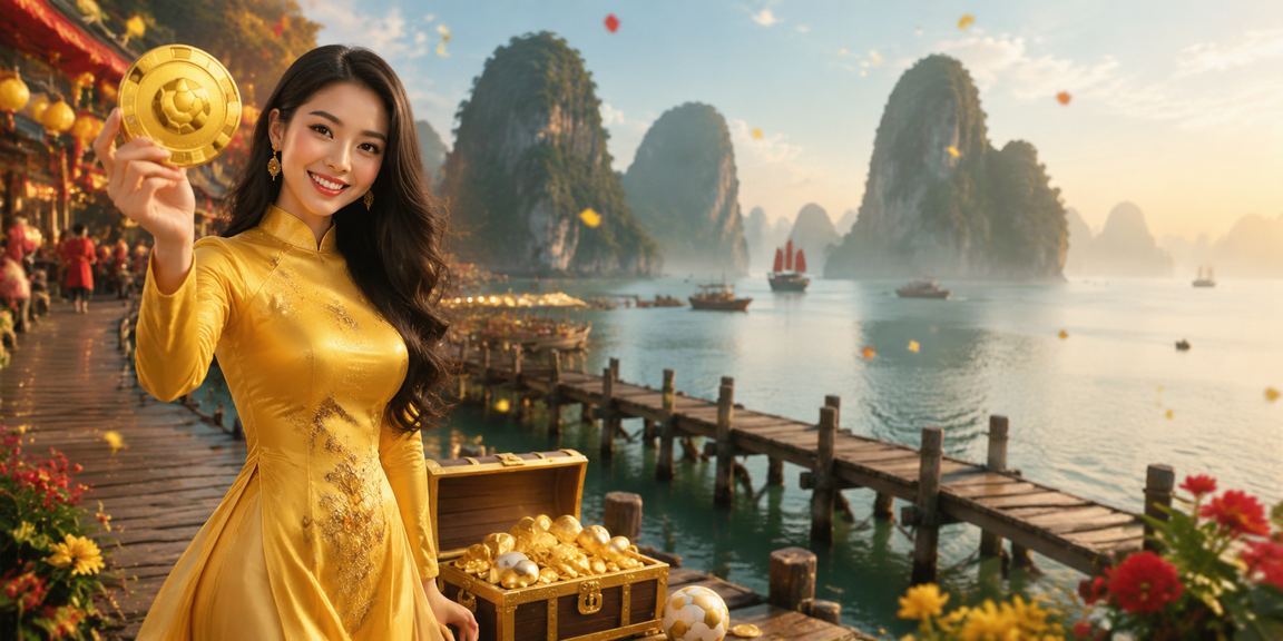 Phong cảnh vịnh Hạ Long buổi chiều, biểu tượng du lịch Việt Nam nơi người hâm mộ bóng đá thường xuyên theo dõi kết quả cá cược