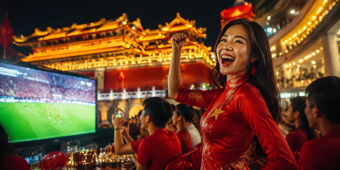 Người xem phân tích kèo bóng đá tại Huế trên điện thoại vào buổi tối trước trận đấu